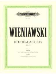 Henryk Wieniawski: Études-Caprices für 2 Violinen op. 18 (noty na housle)