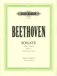 Ludwig van Beethoven: Sonata in F major op. 24 - Spring (noty na housle, klavír)