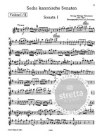 Georg Philipp Telemann: 6 kanonische Sonaten TWV 40:118–123 (noty na housle)