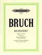 Max Bruch: Concerto G minor op. 26 (noty na housle, klavír)