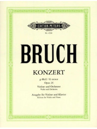 Max Bruch: Concerto G minor op. 26 (noty na housle, klavír)