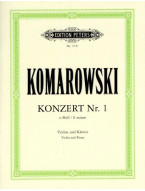 Anatolij Sergejevič Komarovskij: Concerto No. 1 in E minor (noty na housle, klavír)