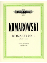 Anatolij Sergejevič Komarovskij: Concerto No. 1 in E minor (noty na housle, klavír)