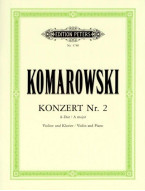 Anatolij Sergejevič Komarovskij: Concerto No. 2 in A minor (noty na housle, klavír)