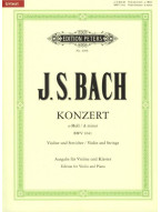 Johann Sebastian Bach: Concerto No. 1 In A Minor BWV 1041 (noty na housle, klavír)