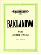 Natalja Baklanova: Acht leichte Stücke (noty na housle, klavír)