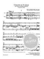 Felix Mendelssohn: Concerto In D Minor - Menuhin (noty na housle, klavír)