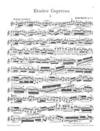 Emile Sauret: 24 Etudes Caprices, Op. 64 (noty na housle)