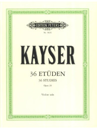 Heinrich Ernst Kayser: 36 Etüden op. 20 - Neuausgabe (noty na housle)