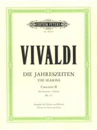 Antonio Vivaldi: The Four Seasons – Concerto G minor op. 8/2 RV 315 - Summer (noty na housle, klavír)