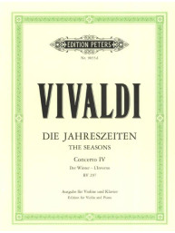 Antonio Vivaldi: The Four Seasons – Concerto F minor op. 8/4 RV 297 - Winter (noty na housle, klavír)