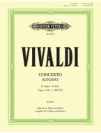 Antonio Vivaldi: Concerto No. 3 in G RV 310 (noty na housle, klavír)