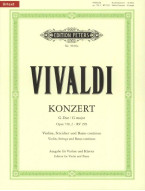 Antonio Vivaldi: Concerto in G, Op.7 Book 2 No.2, RV 299 (noty na housle, klavír)