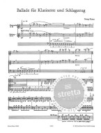 Georg Katzer: Ballade (noty na klarinet, perkuse)