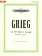 Edvard Grieg: Norwegian Dances Op. 35 (noty pro čtyřruční klavír)