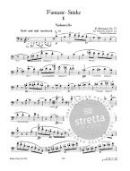 Robert Schumann: Fantasiestücke op. 73 / Adagio und Allegro op. 70 / Stücke im Volkston op. 102 (noty na violoncello, klavír)