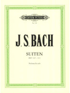 Johann Sebastian Bach: Suites BWV 1007–1012 (noty na violoncello)