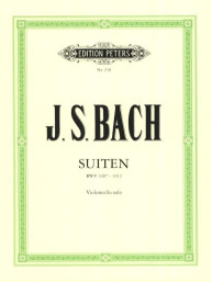 Johann Sebastian Bach: Suites BWV 1007–1012 (noty na violoncello)