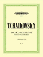 P.I. Čajkovskij: Rococo Variations Op.33 (noty na violoncello, klavír)
