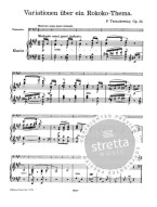 P.I. Čajkovskij: Rococo Variations Op.33 (noty na violoncello, klavír)