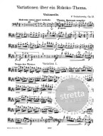P.I. Čajkovskij: Rococo Variations Op.33 (noty na violoncello, klavír)
