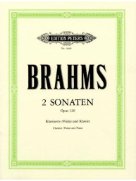 Johannes Brahms: 2 Sonatas op. 120 (noty na klarinet, klavír)