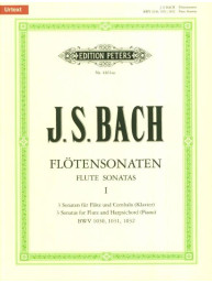 Johann Sebastian Bach: Flute Sonatas 1 (noty na příčnou flétnu, klavír)