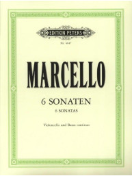 Benedetto Marcello: 6 Sonatas (noty na violoncello, basso continuo)