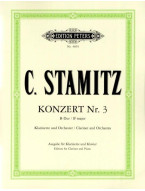 Carl Stamitz: Concerto No. 3 B-flat major (noty na klarinet, klavír)