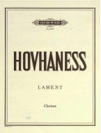 Alan Hovhaness: Lament Op. 25 (noty na klarinet)
