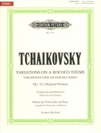 P.I. Čajkovskij: Variations On A Rococo Theme Op.33 (noty na violoncello, klavír)