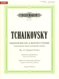 P.I. Čajkovskij: Variations On A Rococo Theme Op.33 (noty na violoncello, klavír)