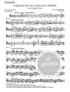 P.I. Čajkovskij: Variations On A Rococo Theme Op.33 (noty na violoncello, klavír)