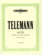 Georg Philipp Telemann: Suite In A Minor (noty na příčnou flétnu, klavír)
