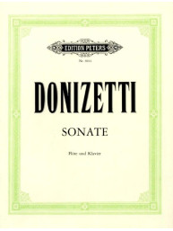 Gaetano Donizetti: Sonate C-Dur (noty na příčnou flétnu, klavír)