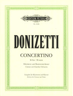 Gaetano Donizetti: Concertino in B flat (noty na klarinet, klavír)