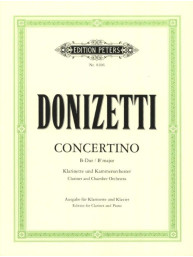 Gaetano Donizetti: Concertino in B flat (noty na klarinet, klavír)
