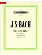 Johann Sebastian Bach: 6 Suites BWV 1007-1012 (noty na violoncello)