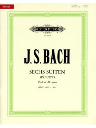 Johann Sebastian Bach: 6 Suites BWV 1007-1012 (noty na violoncello)