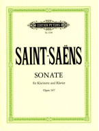 Camille Saint-Saëns: Sonata In E-Flat Op.167 (noty na klarinet, klavír)