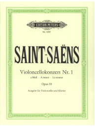 Camille Saint-Saëns: Concerto No.1 A Major Op.33 (noty na violoncello, klavír)