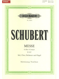 Franz Schubert: Messe G Major D167 (noty na klavír, sborový zpěv)