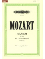 W.A. Mozart: Requiem In D Minor K626 (noty na klavír, sborový zpěv)