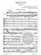 W.A. Mozart: Requiem In D Minor K626 (noty na klavír, sborový zpěv)