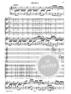 W.A. Mozart: Missa Brevis In C K220 'Sparrow Mass' (noty na klavír, sborový zpěv)