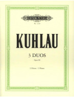 Friedrich Kuhlau: 3 Duos Op.80  (noty na příčnou flétnu)