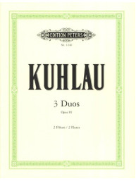 Friedrich Kuhlau: 3 Duos Op.81 (noty na příčnou flétnu)