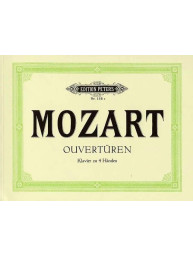 W.A. Mozart: Overtures (noty na čtyřruční klavír)