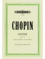 Frédéric Chopin: 16 Polish Songs - Medium Voice (noty na klavír, zpěv)