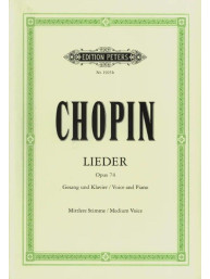 Frédéric Chopin: 16 Polish Songs - Medium Voice (noty na klavír, zpěv)